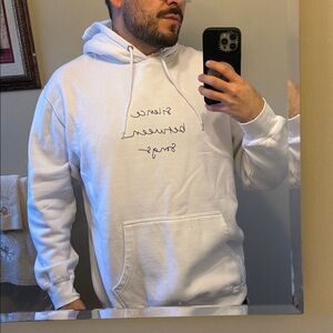 White Madison Beer ‘Silence Between Songs’ Hoodie